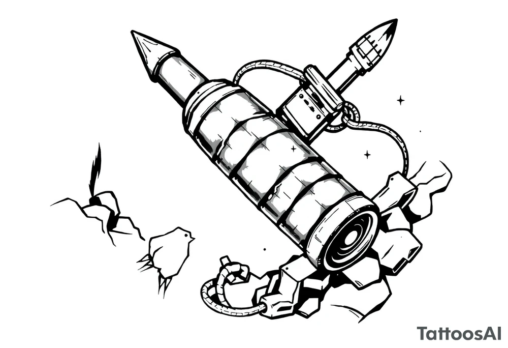 Rocket propelled grenade Russian tattoo idea