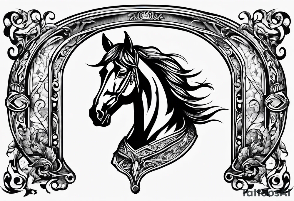 Red Dead redemption horse shoe tattoo idea