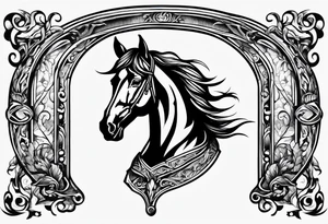 Red Dead redemption horse shoe tattoo idea