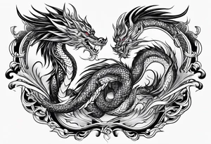 Dragão oriental tattoo idea