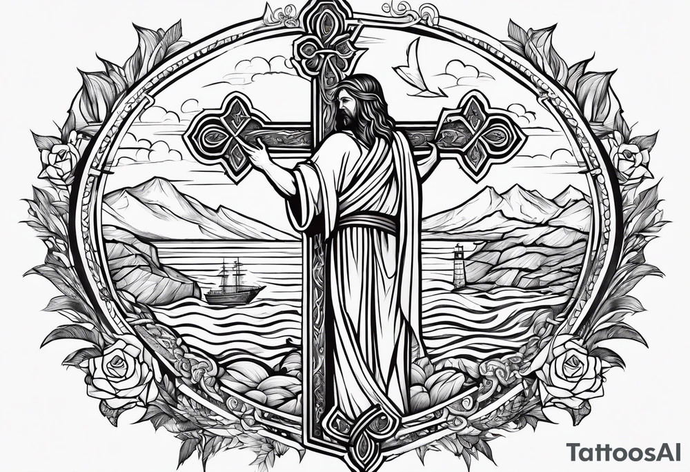 Christian tattoos
Jesus
Cross
Red sea parted 
Lamb
Bible verses tattoo idea