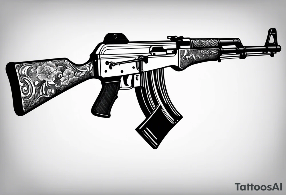 ak 47 tattoo idea