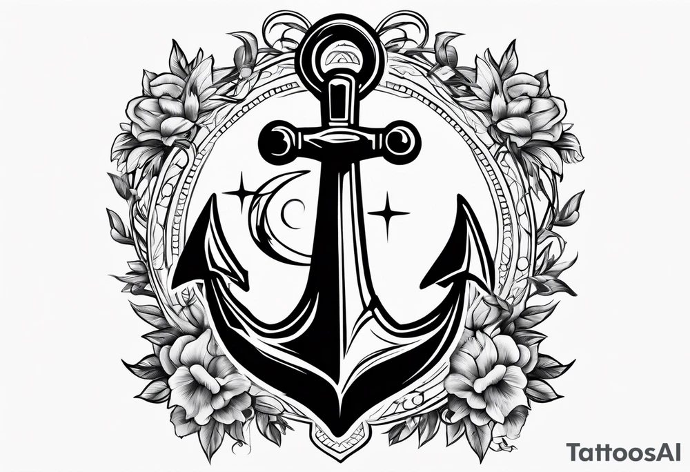 Anchor and Cross tattoo idea