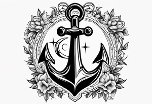Anchor and Cross tattoo idea