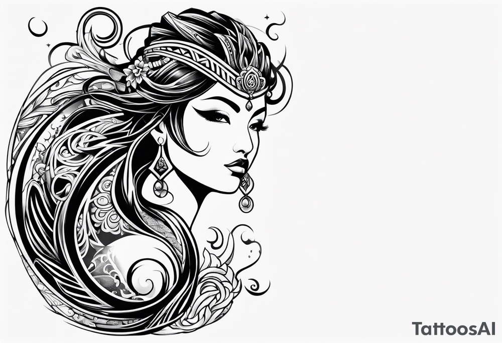 aquarius tribal tattoo tattoo idea