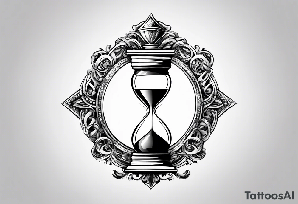 infinity symbol as an hourglass tattoo idea