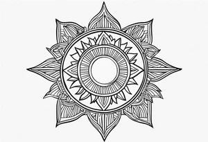 Filipino Sun tattoo idea