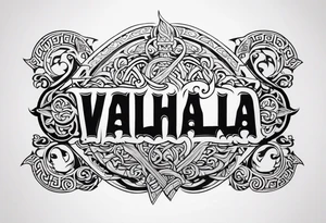 Valhalla viking  gods tattoo idea
