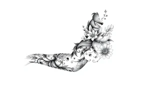 alice in wonderland themed tattoo idea