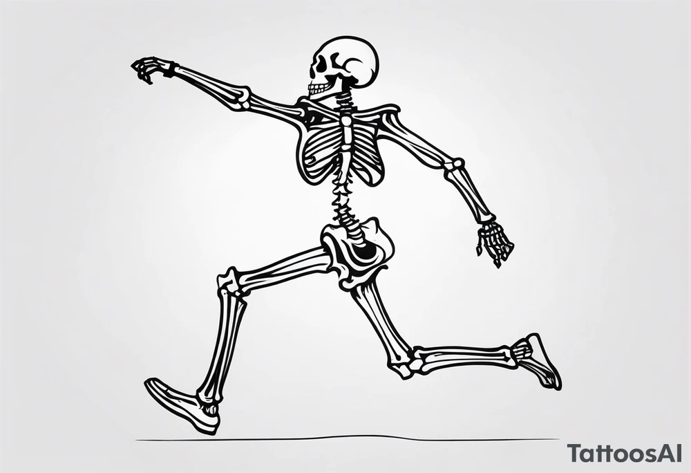 Skeleton Dancing tattoo idea