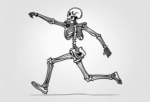 Skeleton Dancing tattoo idea
