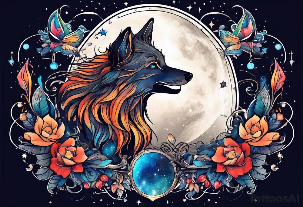 Constellation, animal tattoo idea