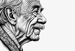 A simple tattoo for the passing of a grandpa tattoo idea