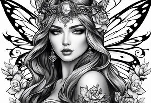 Beautiful fairy tattoo idea