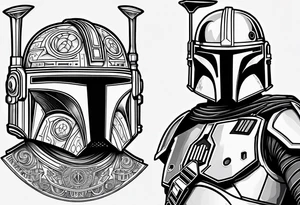 Star wars logos and symbols mandalorian tattoo idea