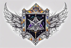 wizard chest piece tattoo idea