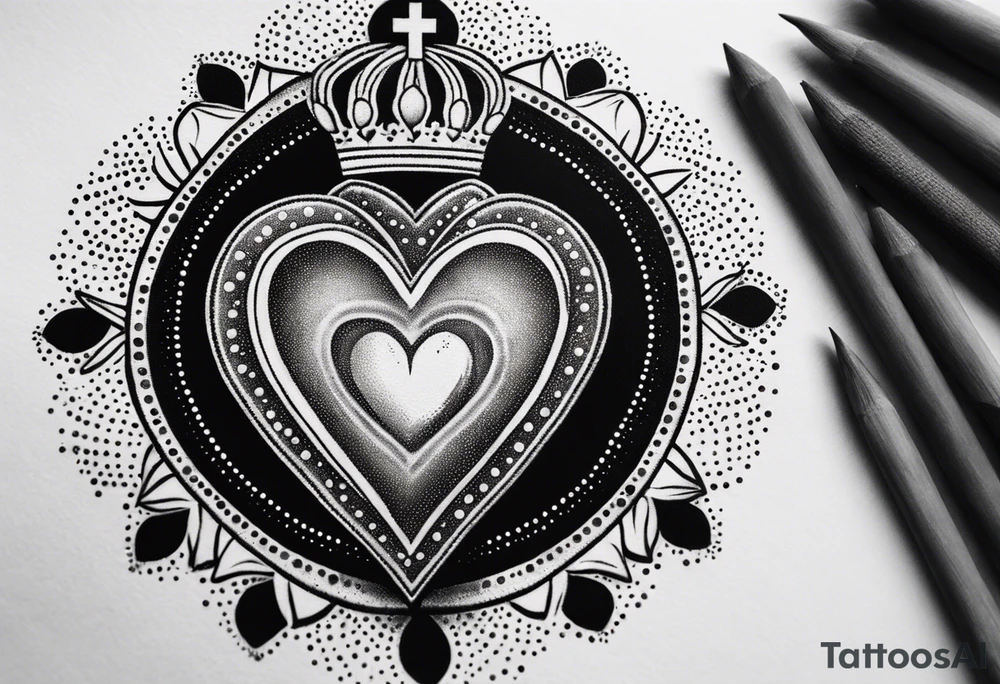 sacred heart tattoo idea
