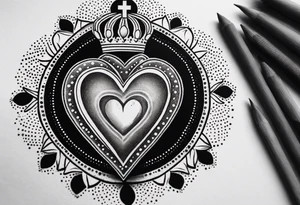 sacred heart tattoo idea