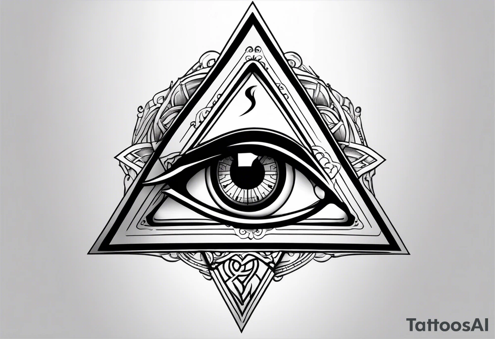 triangle tattoo with eye inside in arabic letters. Inside the iris create a clock tattoo idea triangle tattoo with eye inside in arabic letters. Inside the iris create a clock tattoo idea