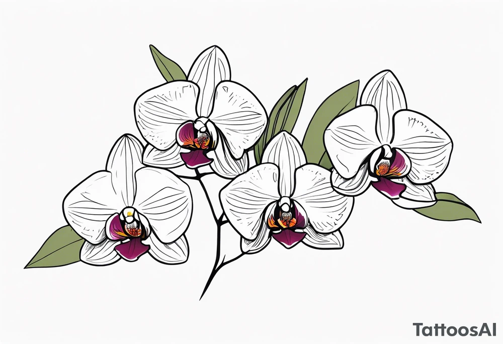 orchids tattoo idea