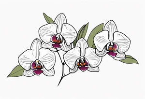 orchids tattoo idea