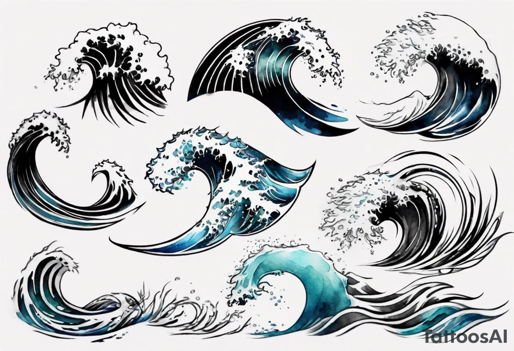 Waves tattoo idea