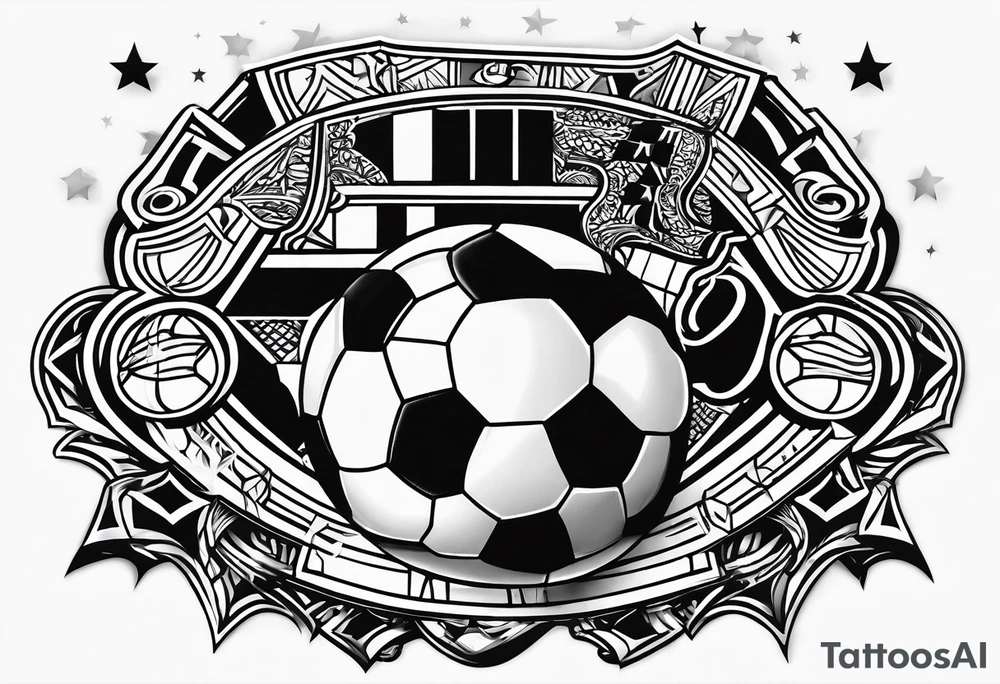 Slidetackle soccer Manchester United tattoo idea