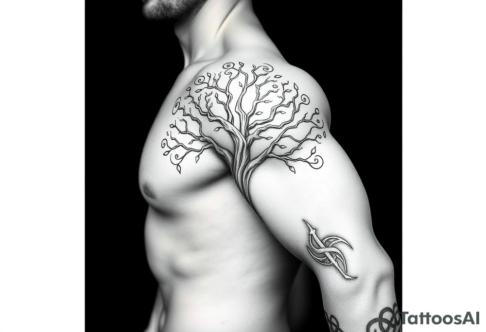 Tree of life celtic tattoo idea