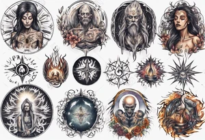 Human having spiritual awakening tattoo idea
