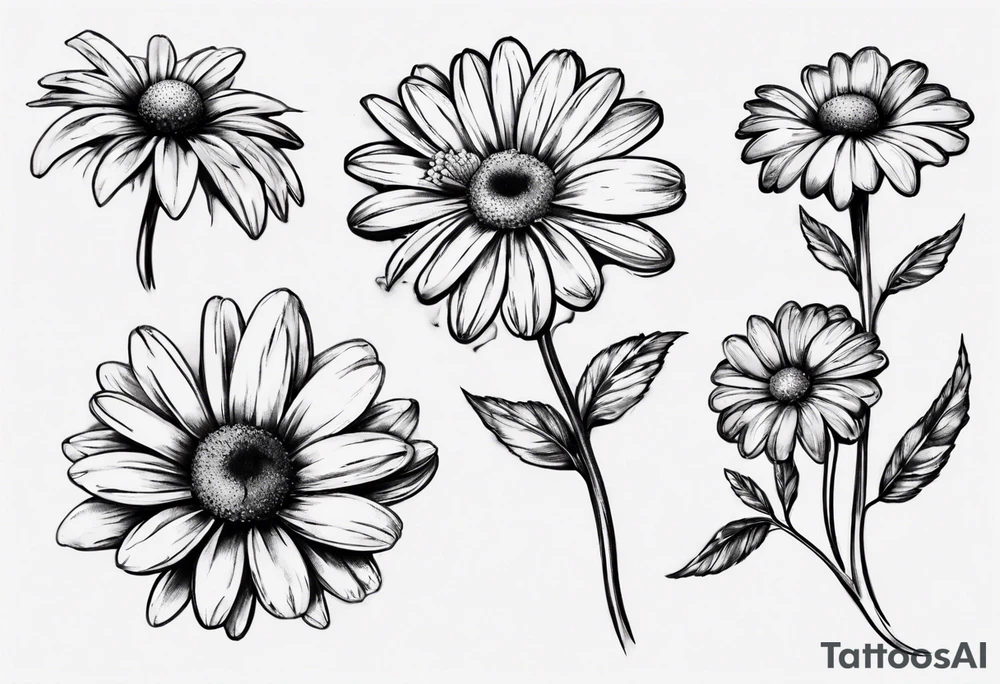 Daisy for couple tattoo idea