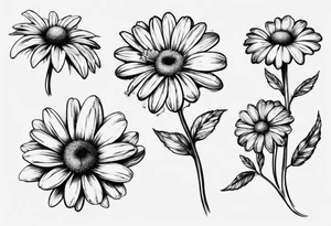 Daisy for couple tattoo idea