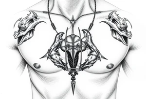 Caged cuck kink tattoo idea