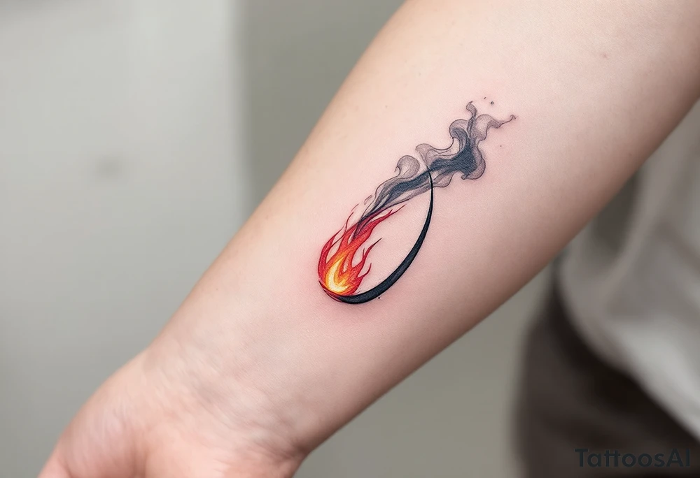 Fire & Smoke D – A fiery D with bright red and orange flames licking up the sides, with smoky gray wisps rising off the top. tattoo idea