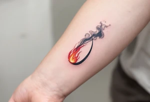 Fire & Smoke D – A fiery D with bright red and orange flames licking up the sides, with smoky gray wisps rising off the top. tattoo idea
