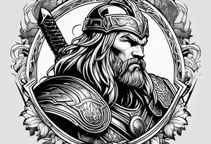 Thor im Kampf tattoo idea