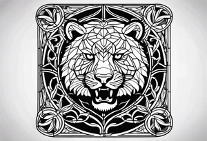 Cub stain glass tattoo idea