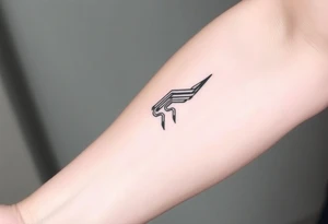 vertical System of thin pipes that transitions gradually from the end into thick, widespread veins of forearm tattoo idea