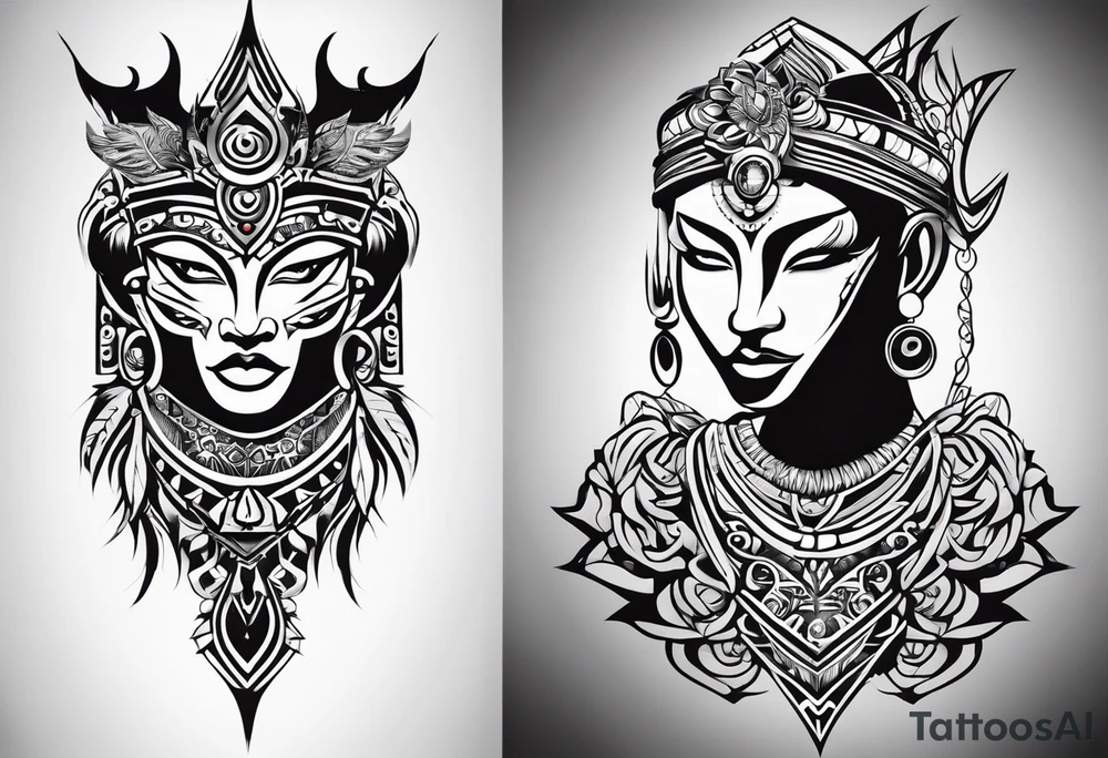 Gliscor tribal style tattoo idea