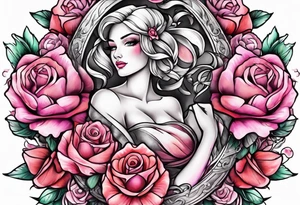 breast cancer ribbon survivor tattoo idea