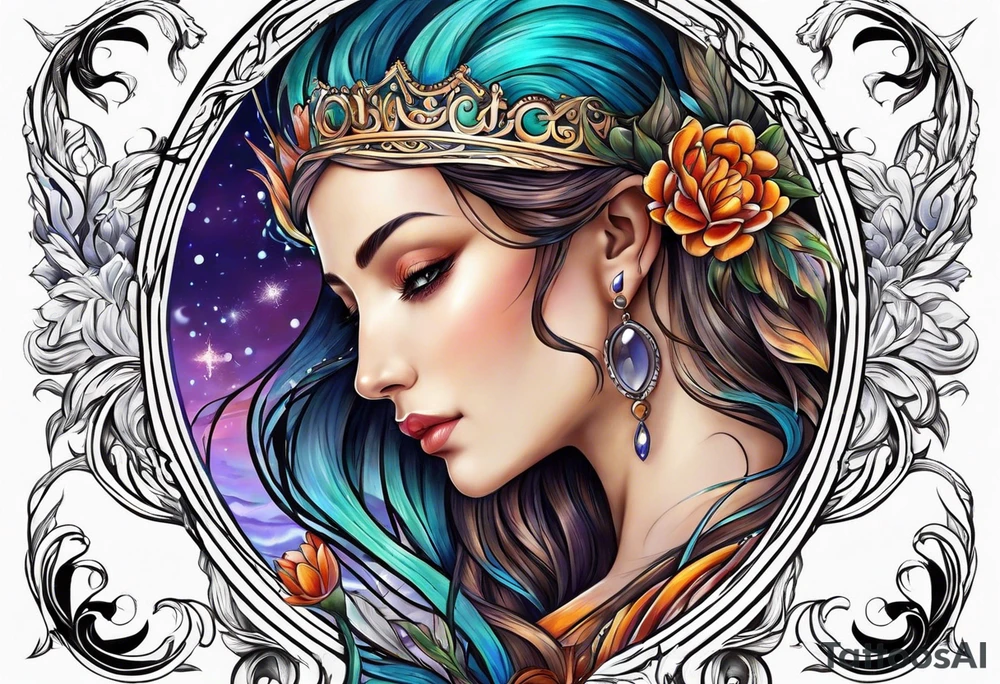 Virgo water tattoo idea