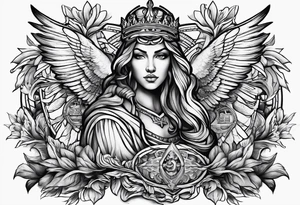 courage, wisdom, temperance, justice tattoo idea