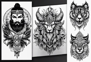 Traditional masculine tattoo idea
