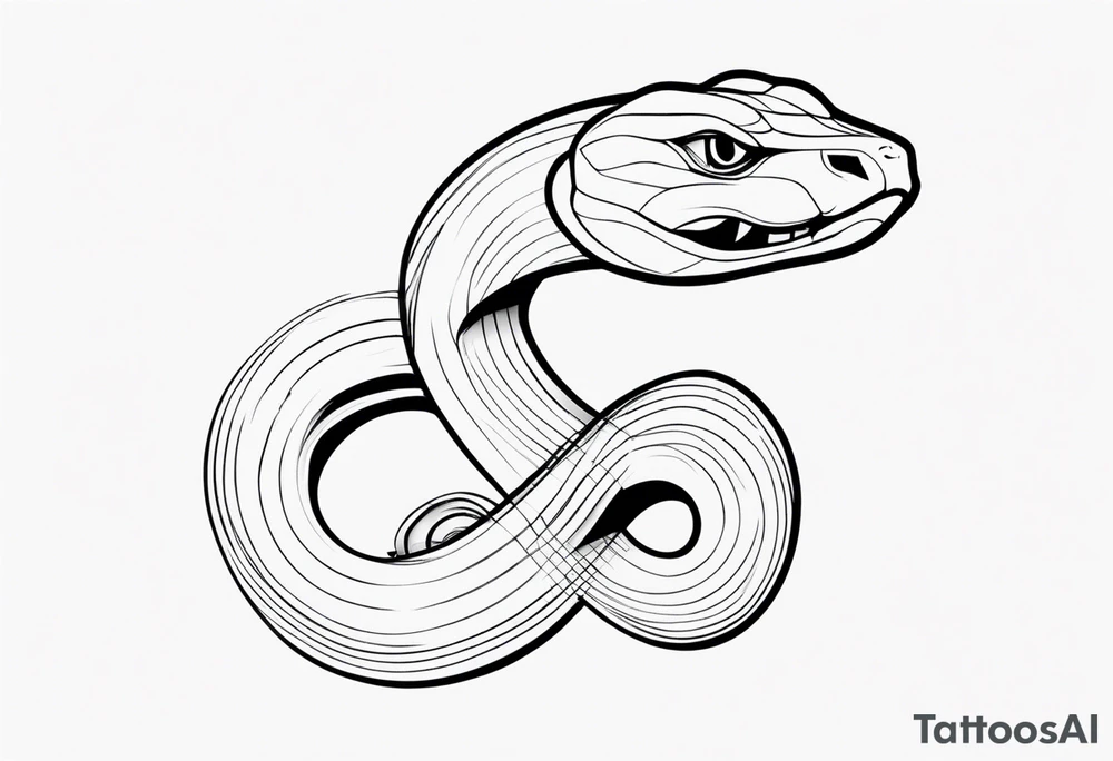 Snake eating its own tail tattoo idea