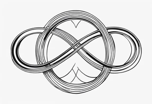 Basic infinity symbol tattoo idea