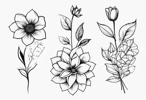 Floral sleeve tattoo idea