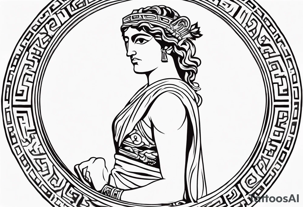 greek strength tattoo tattoo idea