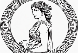 greek strength tattoo tattoo idea