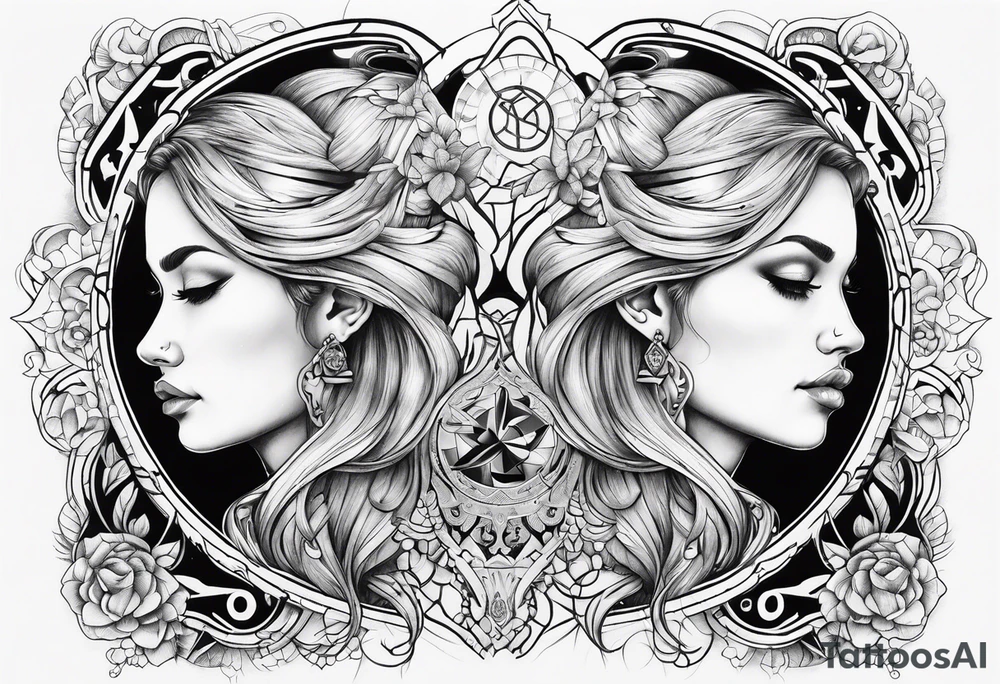 Gemini tattoo idea