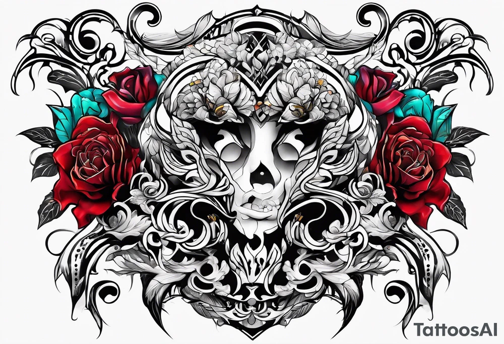 Fine line initials MKM tattoo idea
