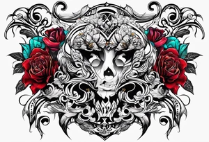 Fine line initials MKM tattoo idea